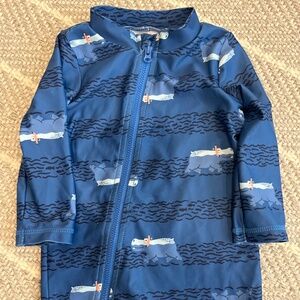 Swimming Hippos Rashguard 1-Piece Swimsuit 9 months